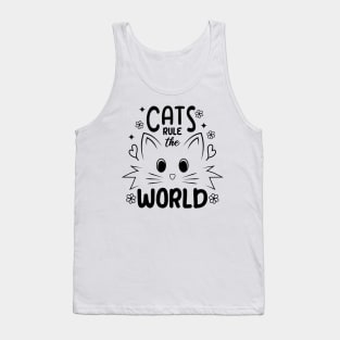 Cats Rule The World Tank Top